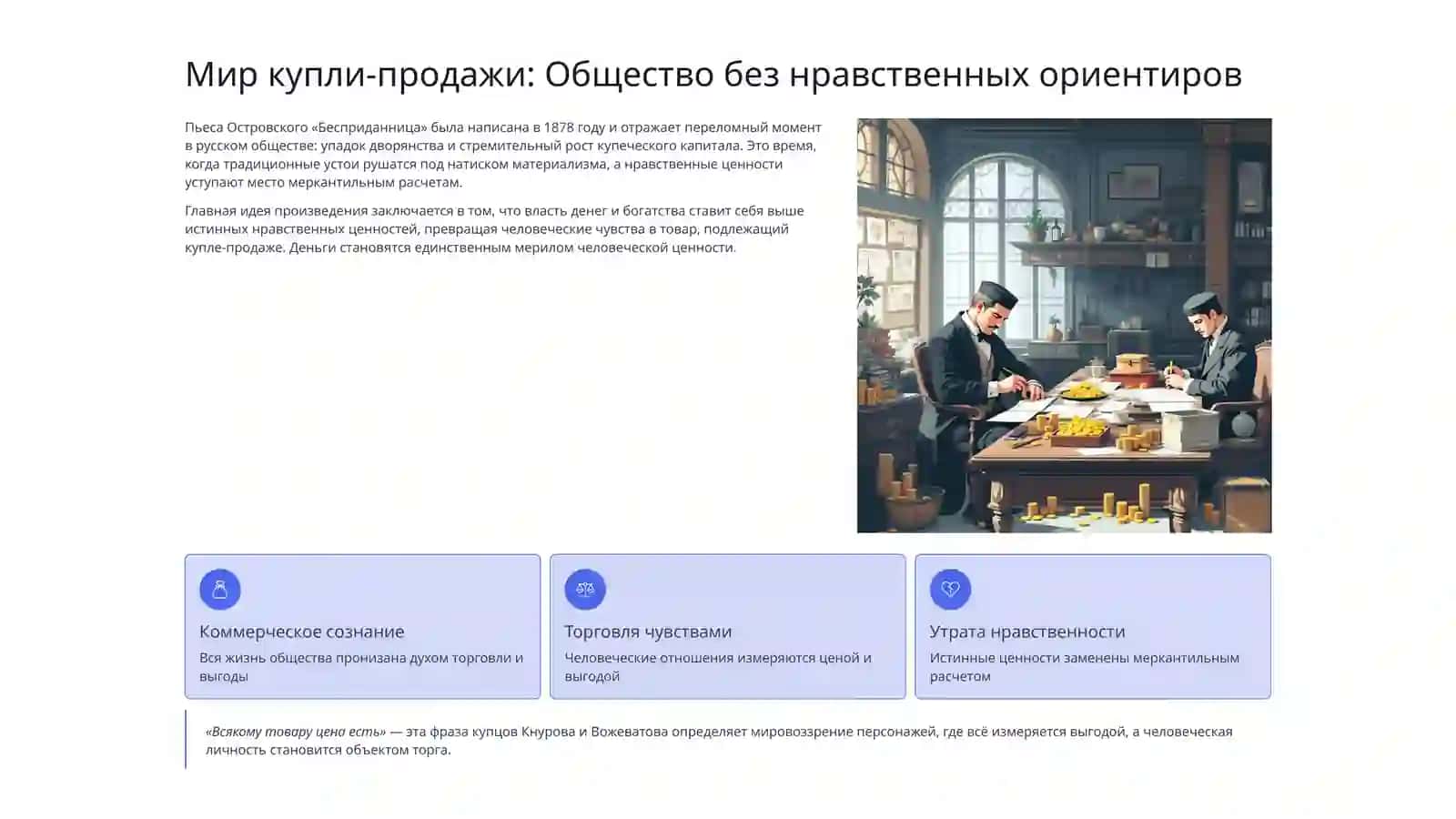 «Бесприданница» Система образов и трагедия Ларисы 2
