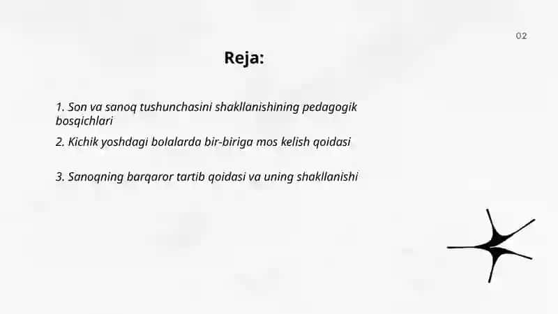 Son va sanoq tushunchasini shakllanishining pedagogik bosqichlari 2