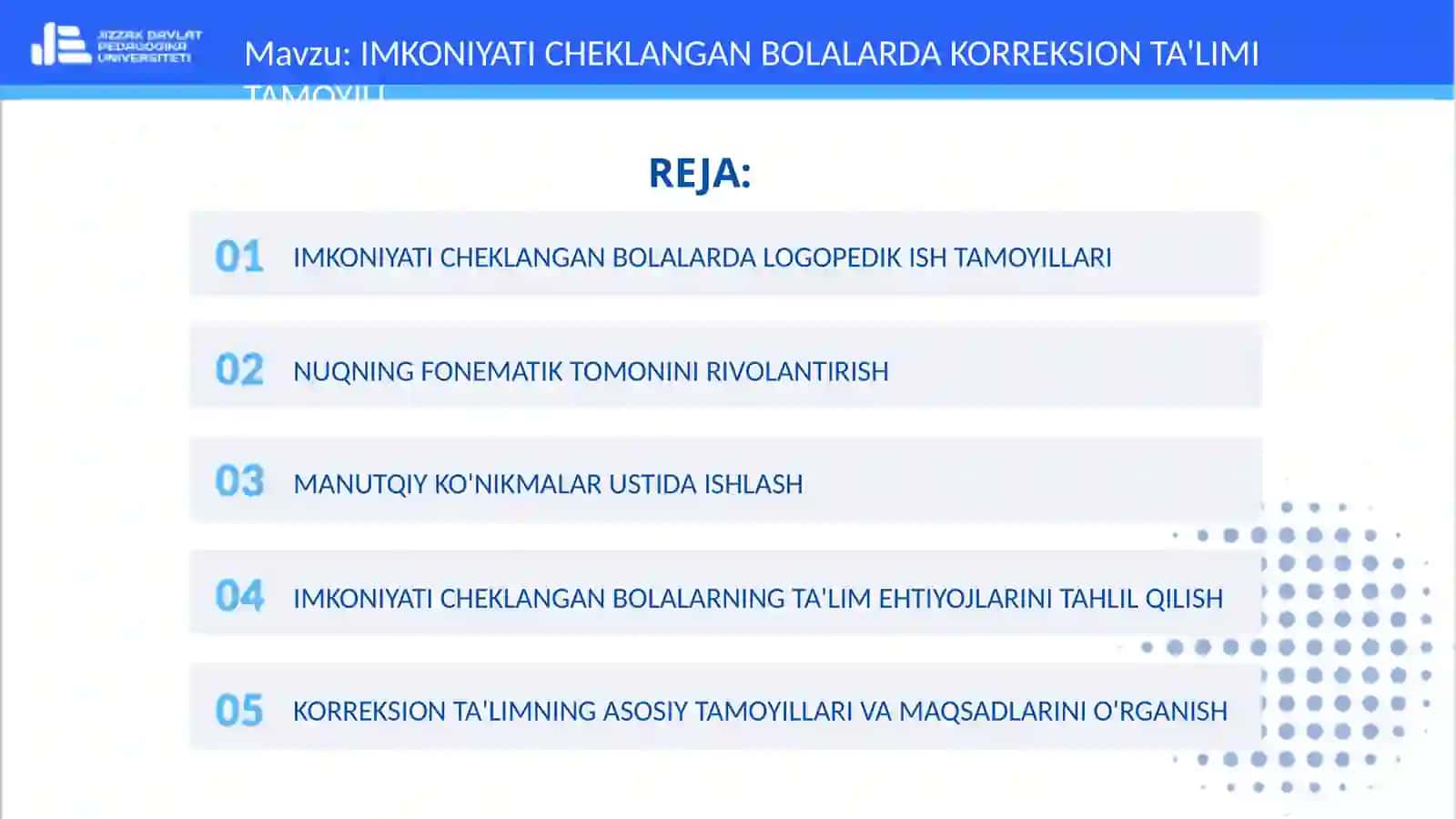 IMKONIYATI CHEKLANGAN BOLALARDA KORREKSION TA'LIMI TAMOYILL 2