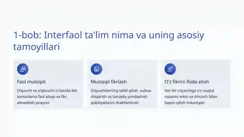 Interfaol ta'lim metodlarining ahamiyati 2