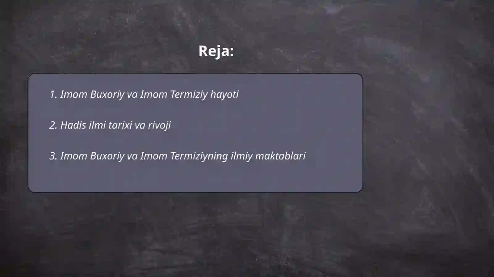 Imom Buxoriy va Imom Termiziyning hadis ilmiga qo‘shgan hissalarining qiyosiy tahlili 2