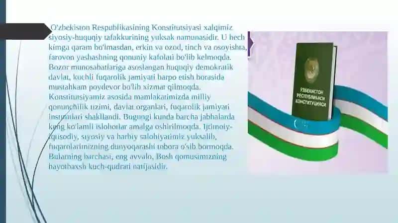 Konstututsiya – farovon hayotimiz poydevori 2