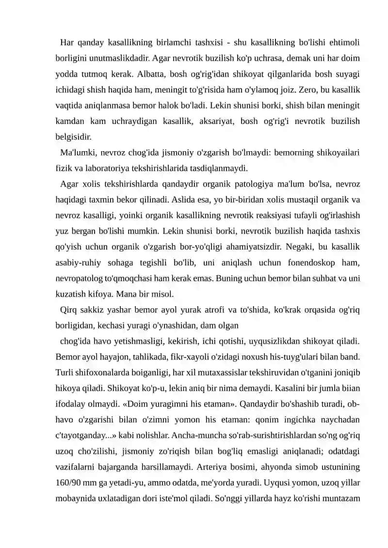 NEVRO'Z KASALLIGI VA KELIB CHIQISH SABAB VA ASORATLARI 2