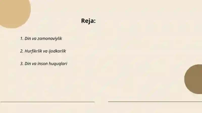 Din va hurfikrlik 2