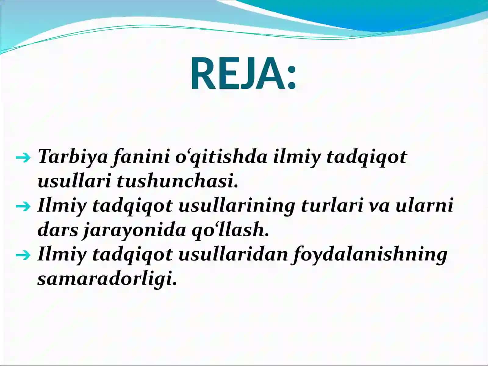 Tarbiya fanini o'qitishda ilmiy tadqiqot usullaridan foydalanish 2