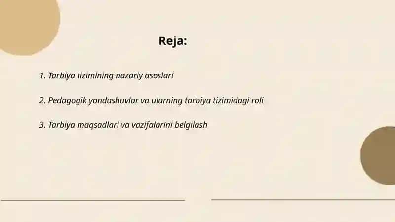 Tarbiya tizimiga pedagogik yondashuv 2