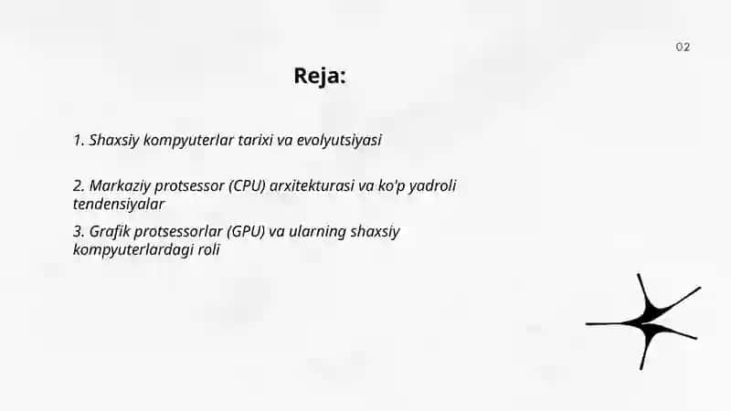 Shaxsiy kompyuter texnikasining rivojlanish tendentsiyalari 2