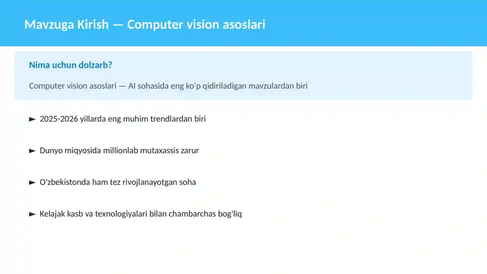Computer vision asoslari 2
