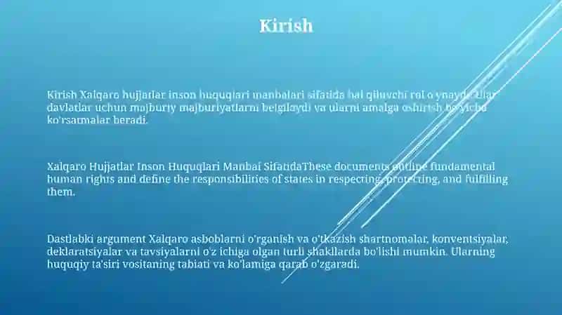 Xalqaro Hujjatlar Inson Huquqlari Manbai Sifatida 2