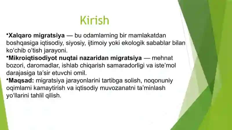 Xalqaro migratsiya jarayonlarini tartibga solish 2