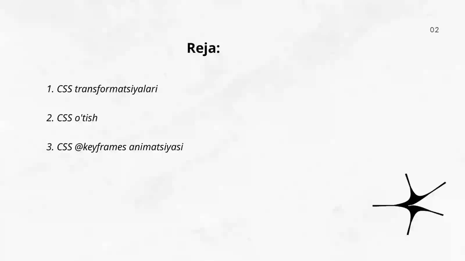 CSS da animatsiya yaratish usullari 2