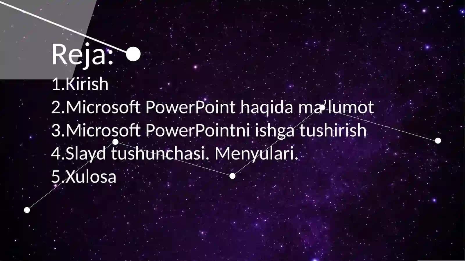 MS power point dasturida ishlash 2