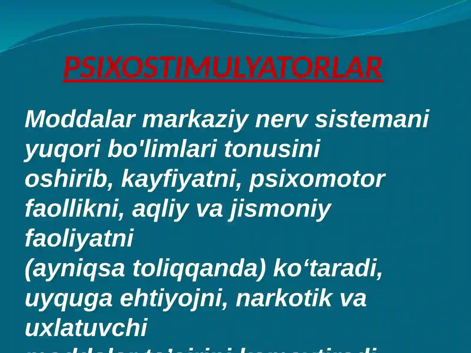 PSIXOSTIMULYATORLAR 2