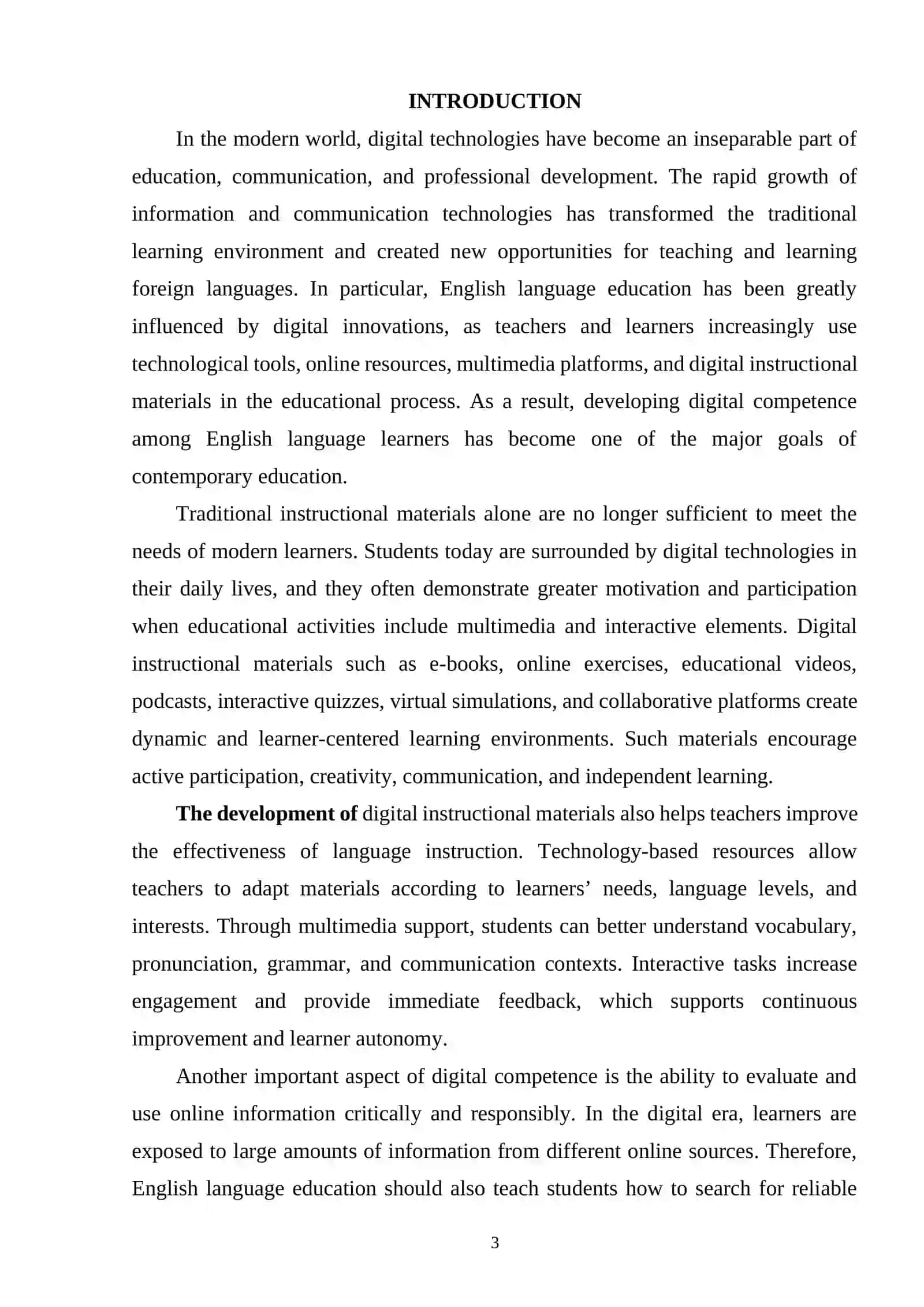 DEVELOPING INSTRUCTIONAL MATERIALS FOR PROMOTING DIGITAL COMPETENCE IN ENGLISH LANGUAGE LEARNERS 2