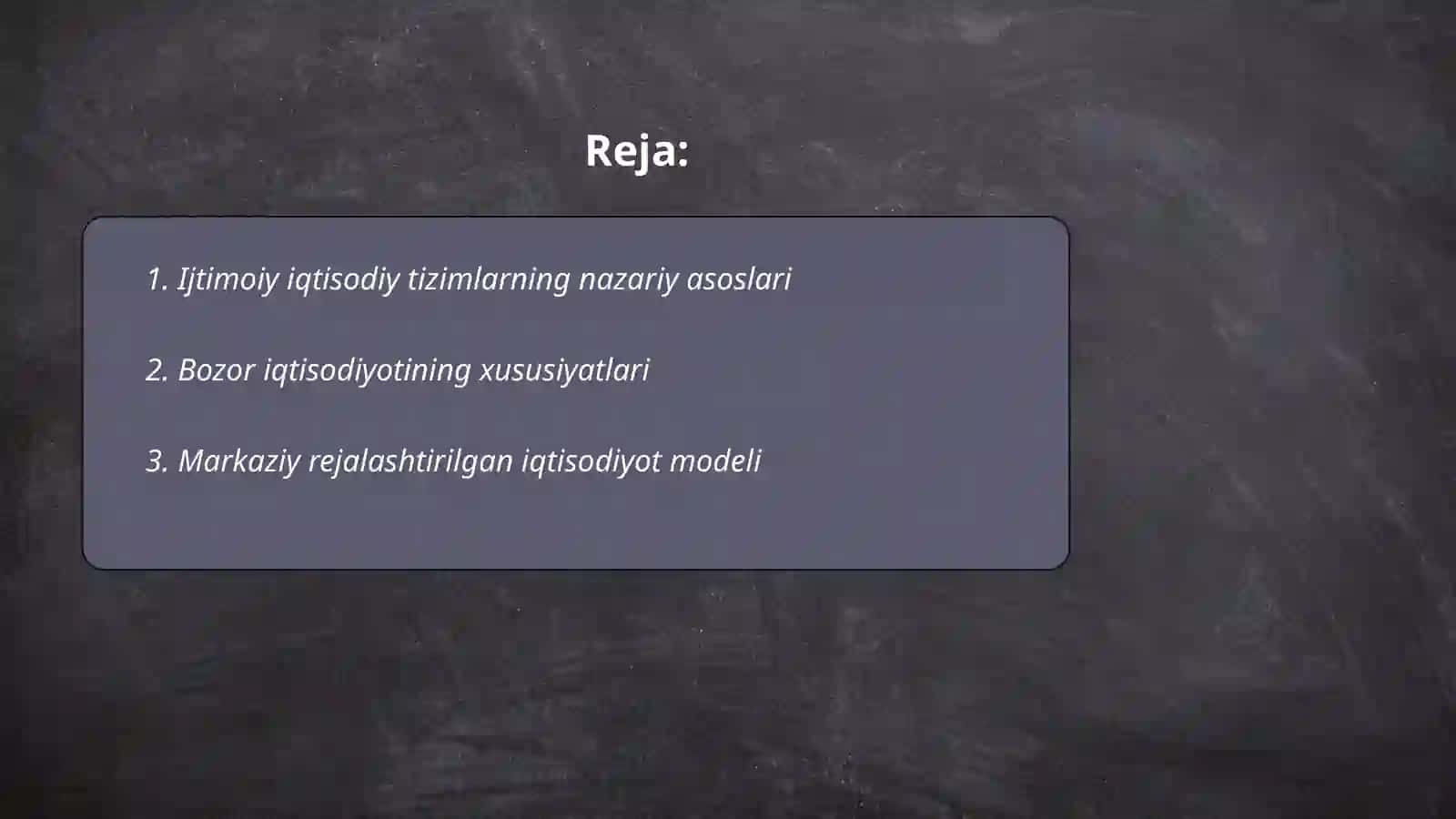 Ijtimoiy iqtisodiy tizimlar va ularning modellari 2