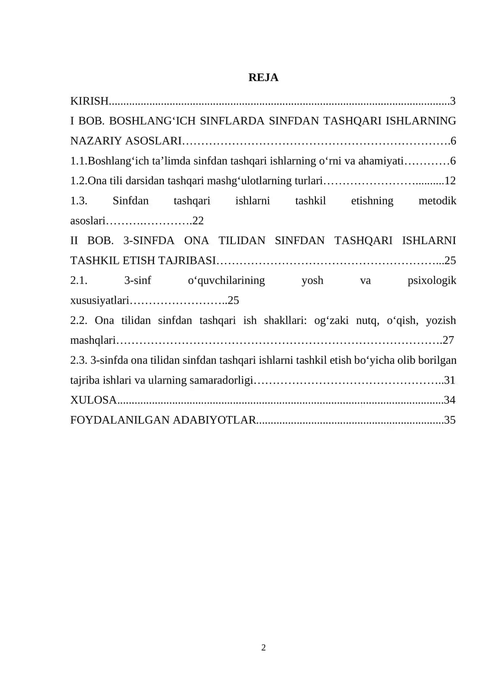 3-sinfda Ona tilidan sinfdan tashqari ishlarni tashkil qilish 2