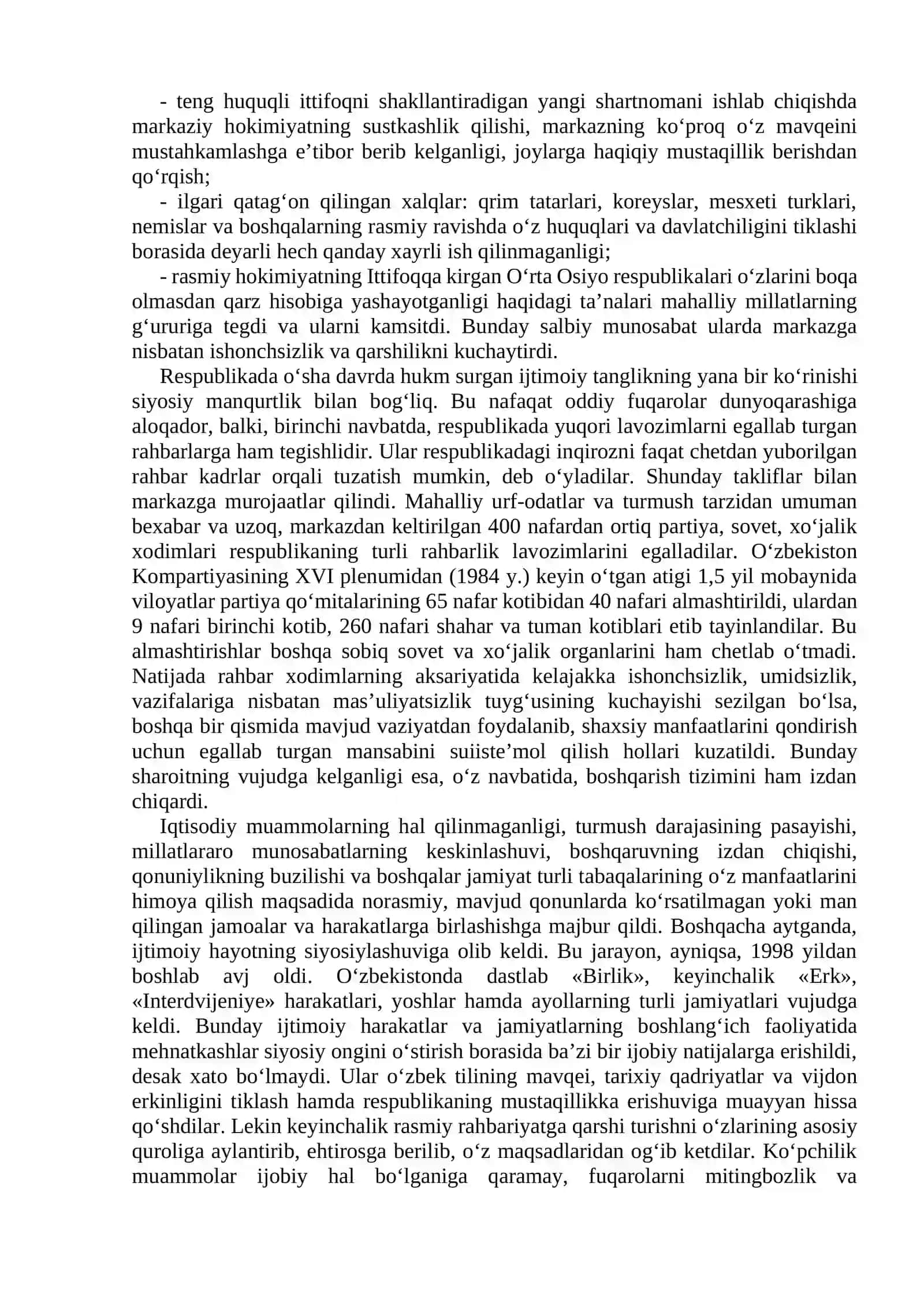 MUSTAQIL O‘ZBEKISTON RESPUBLIKASINING TASHKIL TOPISHI VA UNING TARIXIY AHAMIYATI 2