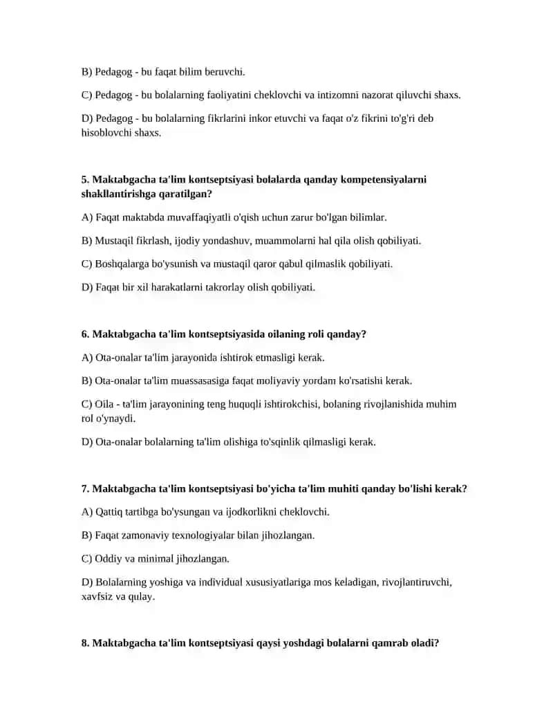 Maktabgacha tarbiya kontseptsiyasi 2