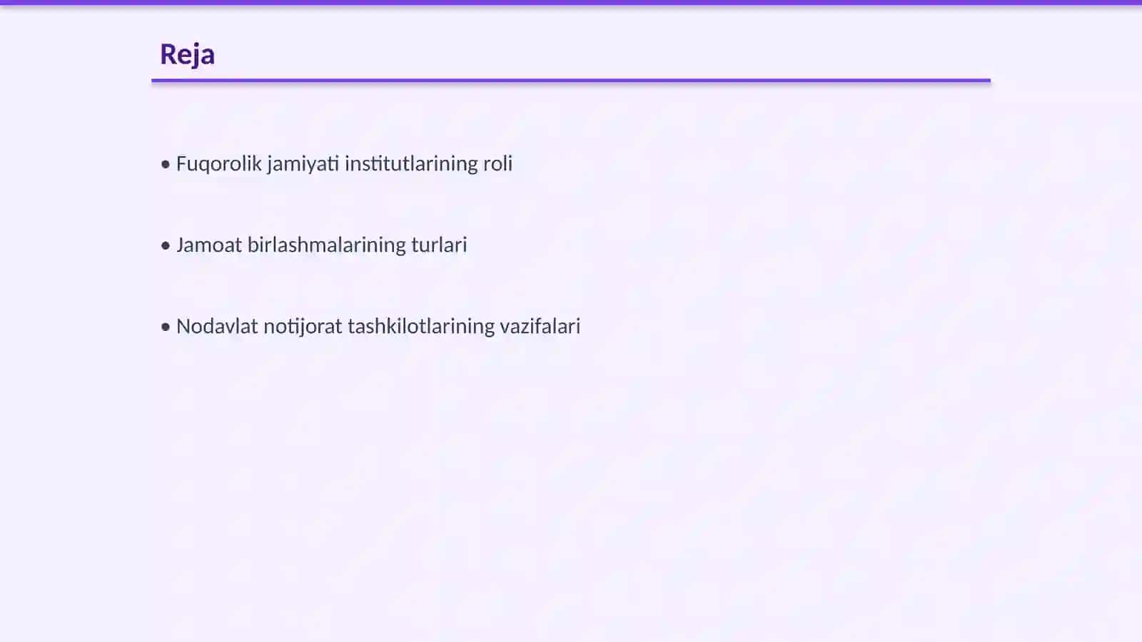FUQOROLIK JAMIYAT INSTITUTLARI, JAMOAT BIRLASHMALARI VA BOSHQA NODAVLAT NOTIJORAT TASHKILOTLARNI TIZIMI VA VAZIFALARI 2