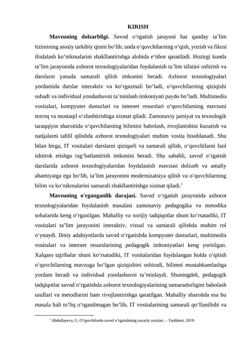 Savod o'rgatish darslarida axborot texnologiyalaridan foydalanish 2