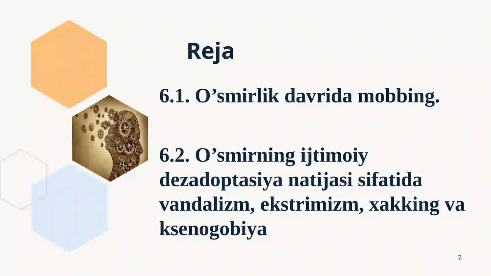 O‘SMIRLIK DAVRIDA MOBBING 2
