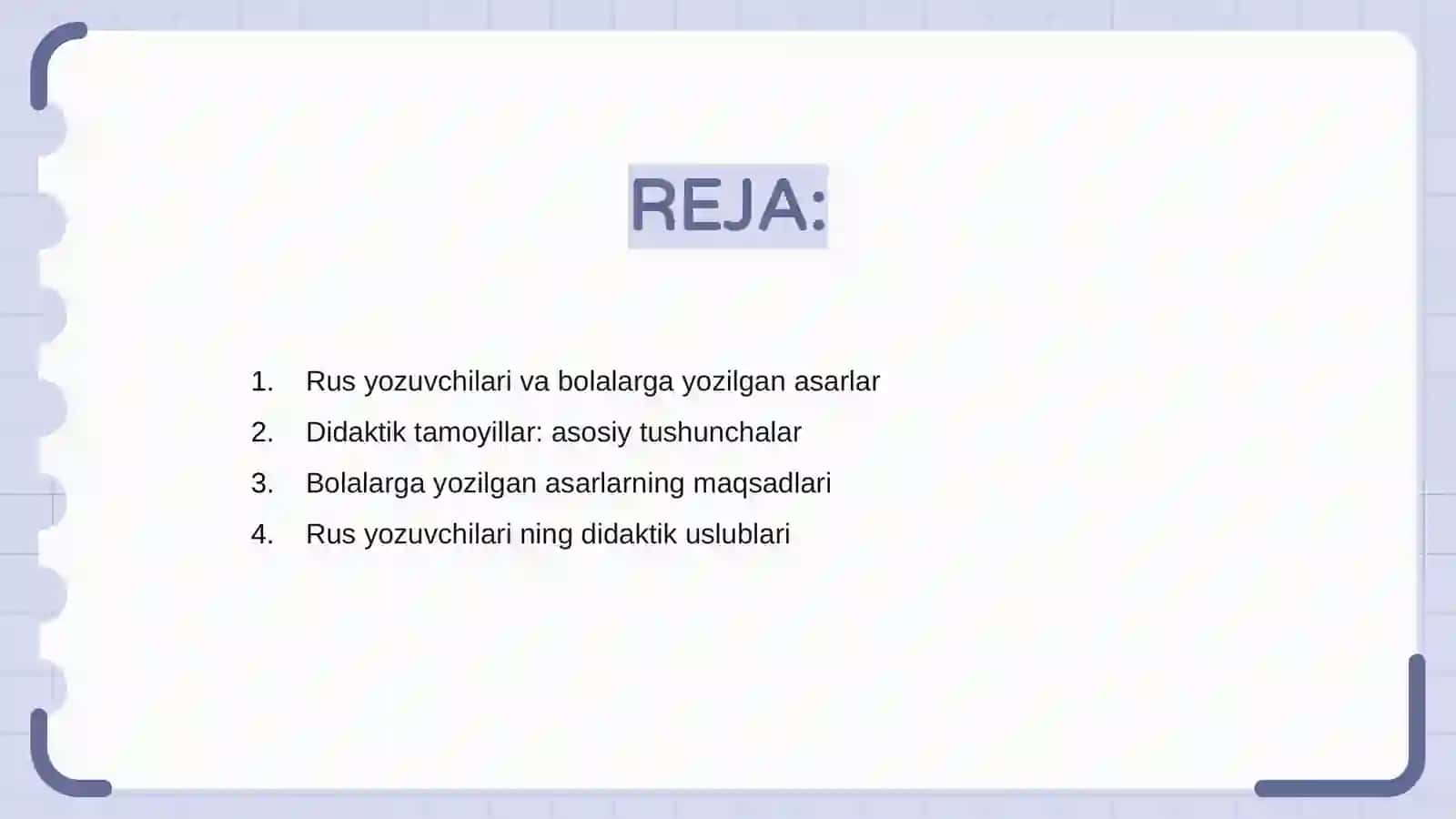Rus yozuvchilarining bolalarga atab yozilgan asarlarida didaktik tamoyillar 2