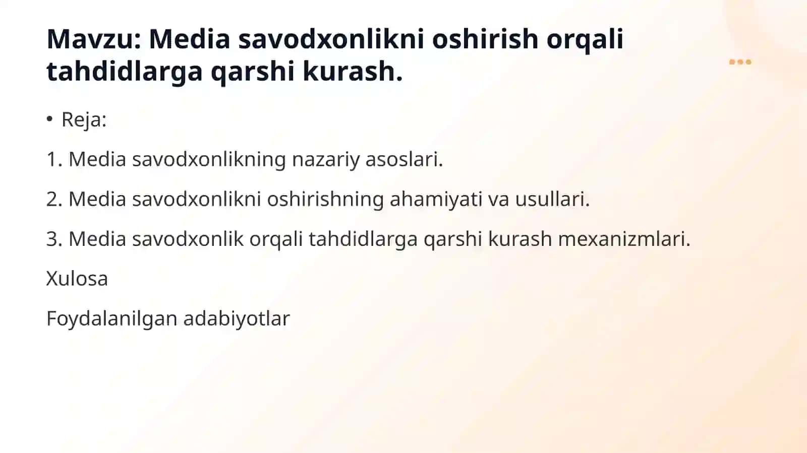 Media savodxonlikni oshirish orqali tahdidlarga qarshi kurash 2