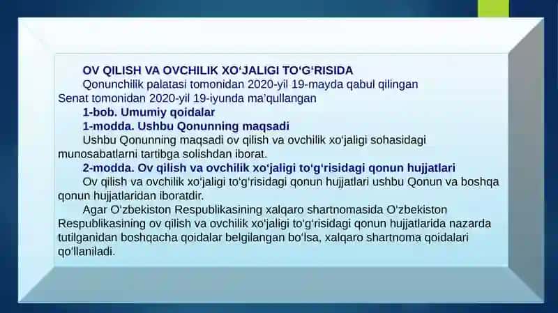 OV QILISH BILAN BOG‘LIQ HUQUQBUZARLIKLAR UCHUN MA’MURIY JAVOBGARLIK 2