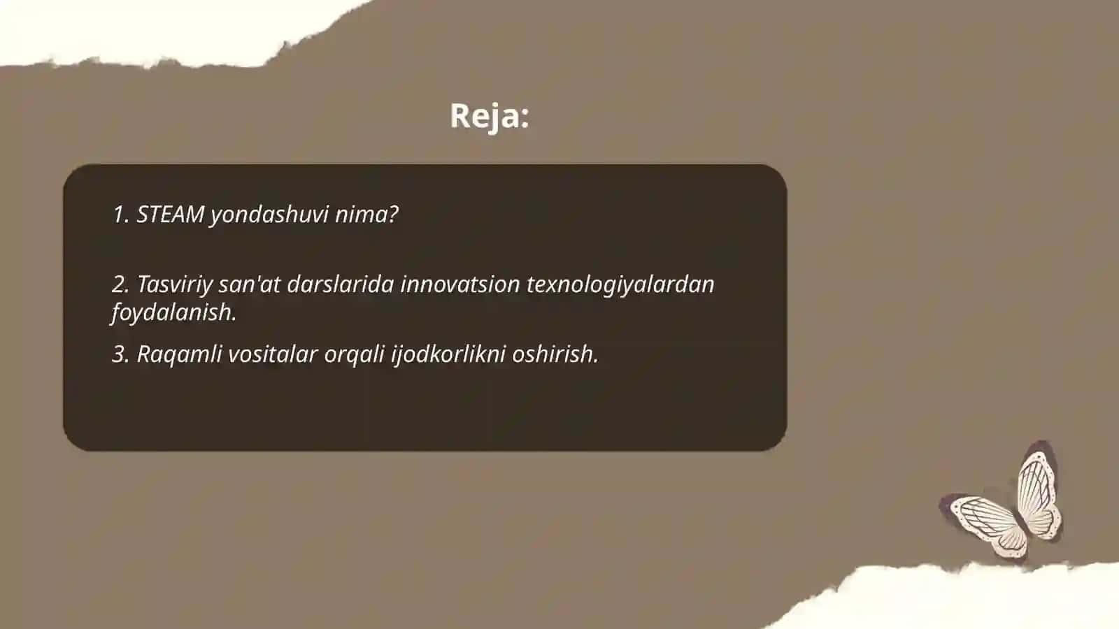 Tasviriy san'at darslarini tashkil etishda STEAM yondashuv 2