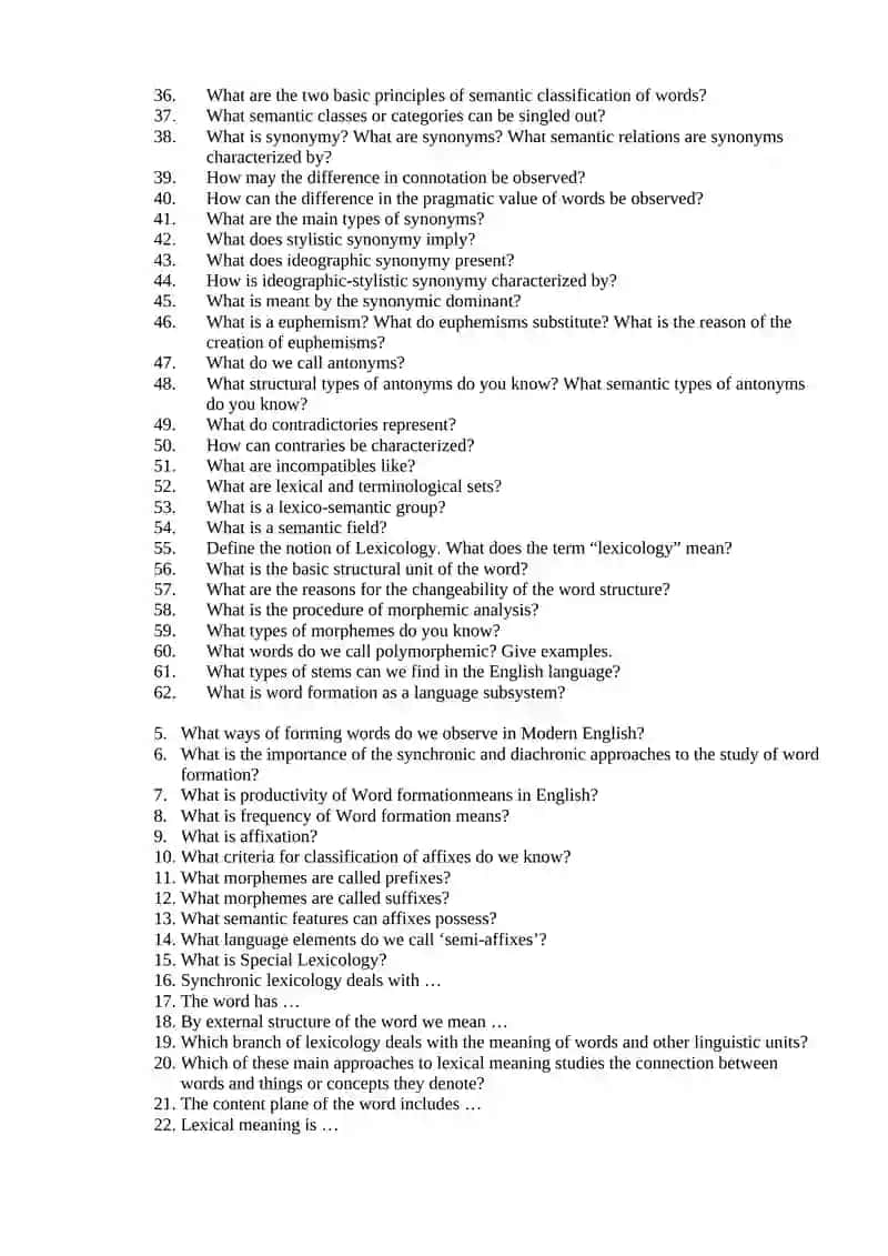 Lexicology 2