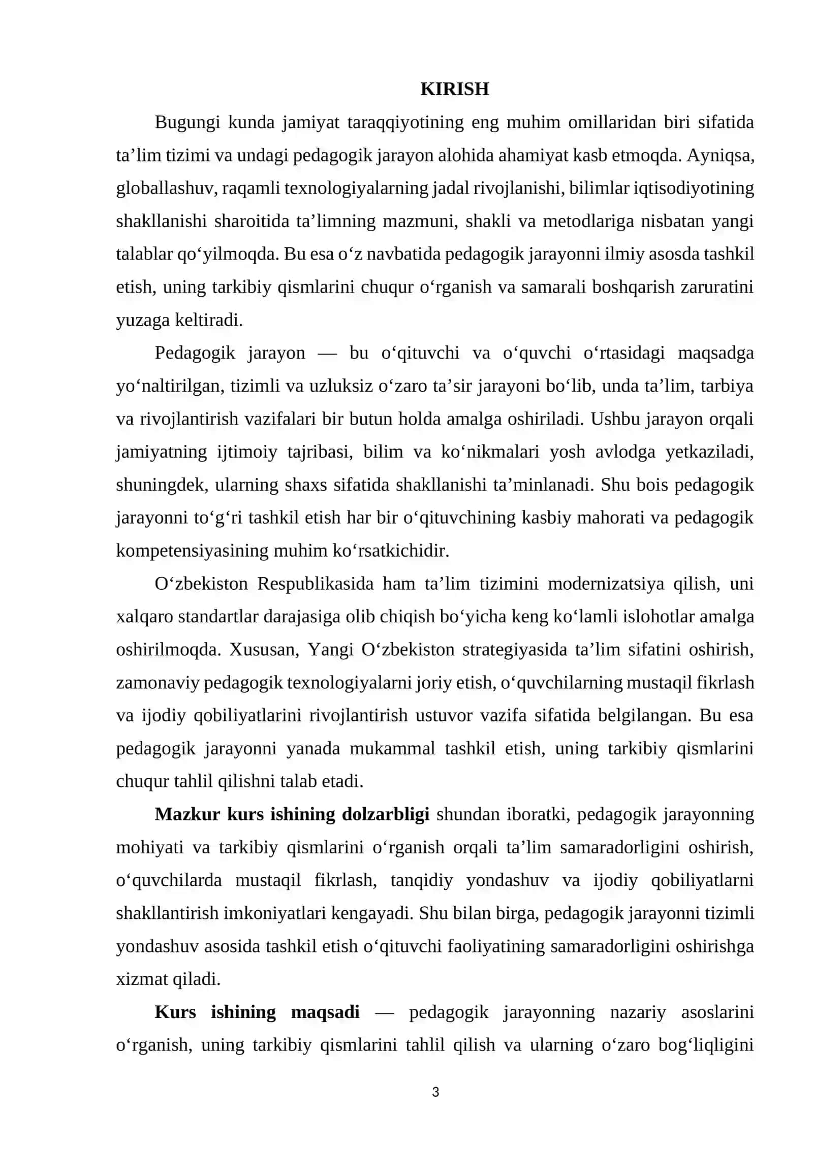 PEDAGOGIK JARAYON VA UNING TARKIBIY QISMLARI 2
