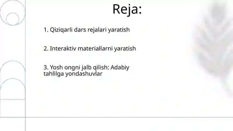 Badiiy asar tahlil qilish darslari 2