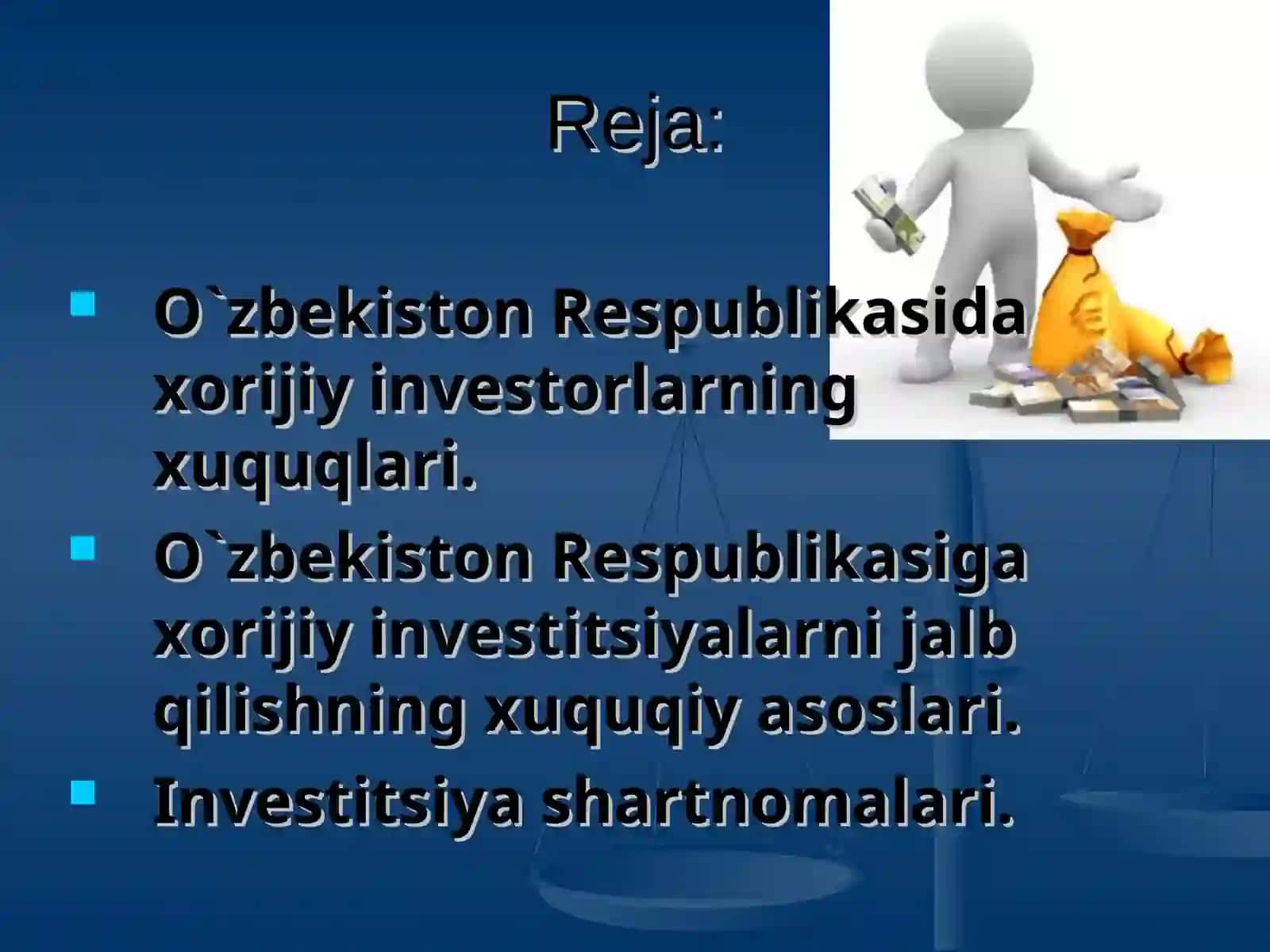 Xorijiy investitsiyalarjalb qilish shakllari 2