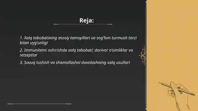 Salomatlikni saqlashda xalq tabobatidan foydalanish yo'llari 2