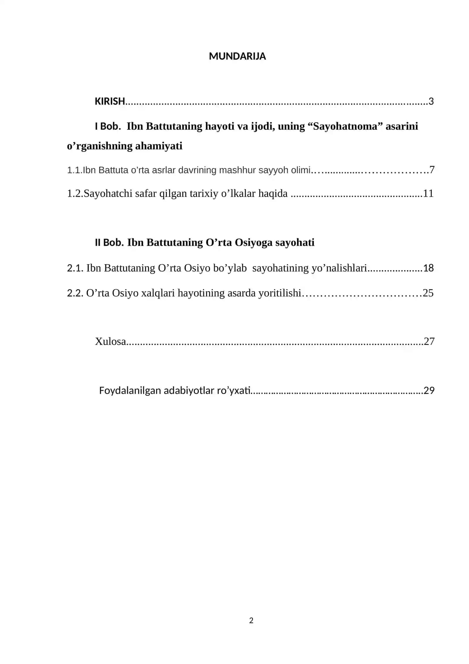 IBN BATTUTANING O’RTA OSIYOGA SAYOHATI 2