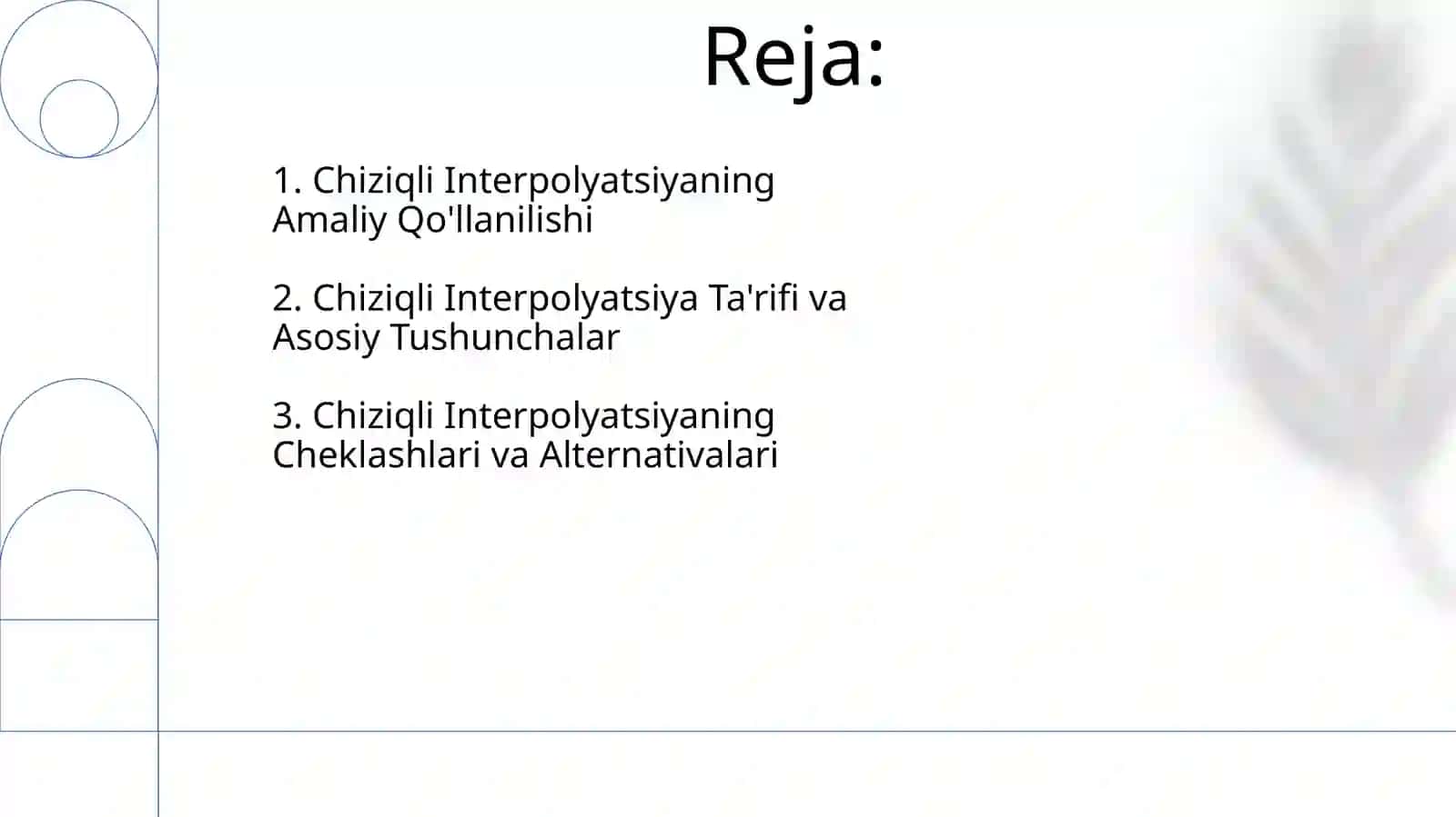 Chiziqli interpolyatsiya va uning amaliyotda qoʻllanishi 2