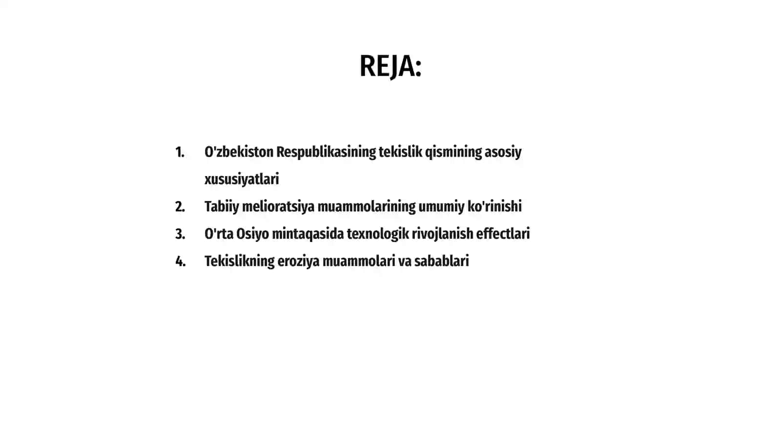 O'zbekiston Respublikasining tekislik qismining tabiiy meliorativ muammolari va ular yechimining ilmiy asoslari 2