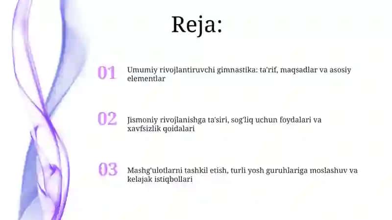 Umumiy rivojlantiruvchi gimnastika 2