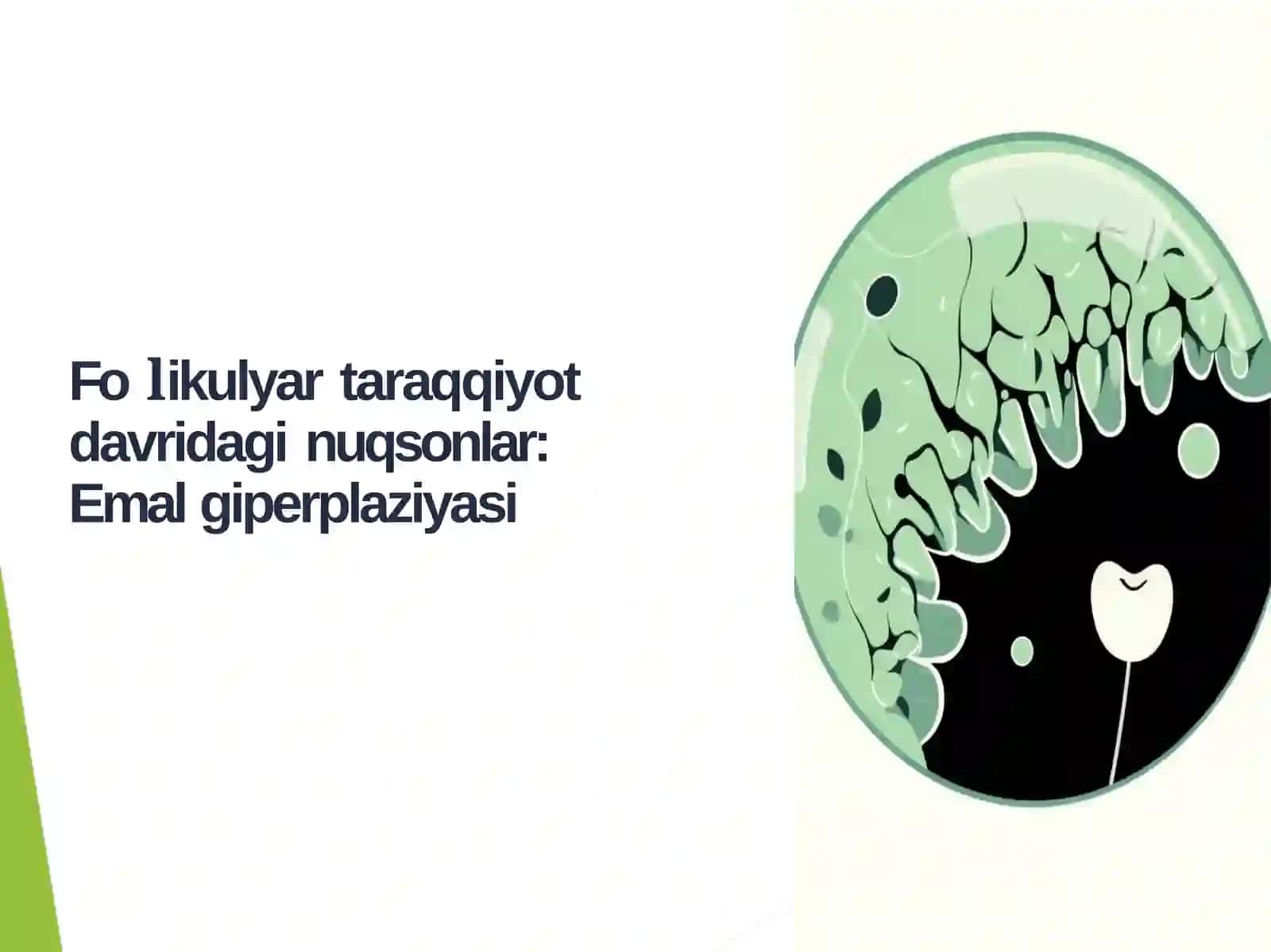 Folikulyar taraqqiyot davridagi nuqsonlar: Emal giperplaziyasi 2