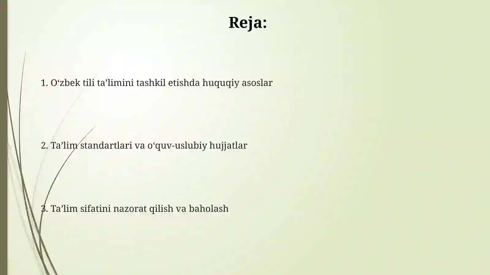 O‘zbek tili ta’limini tashkil etishda huquqiy asoslar 2