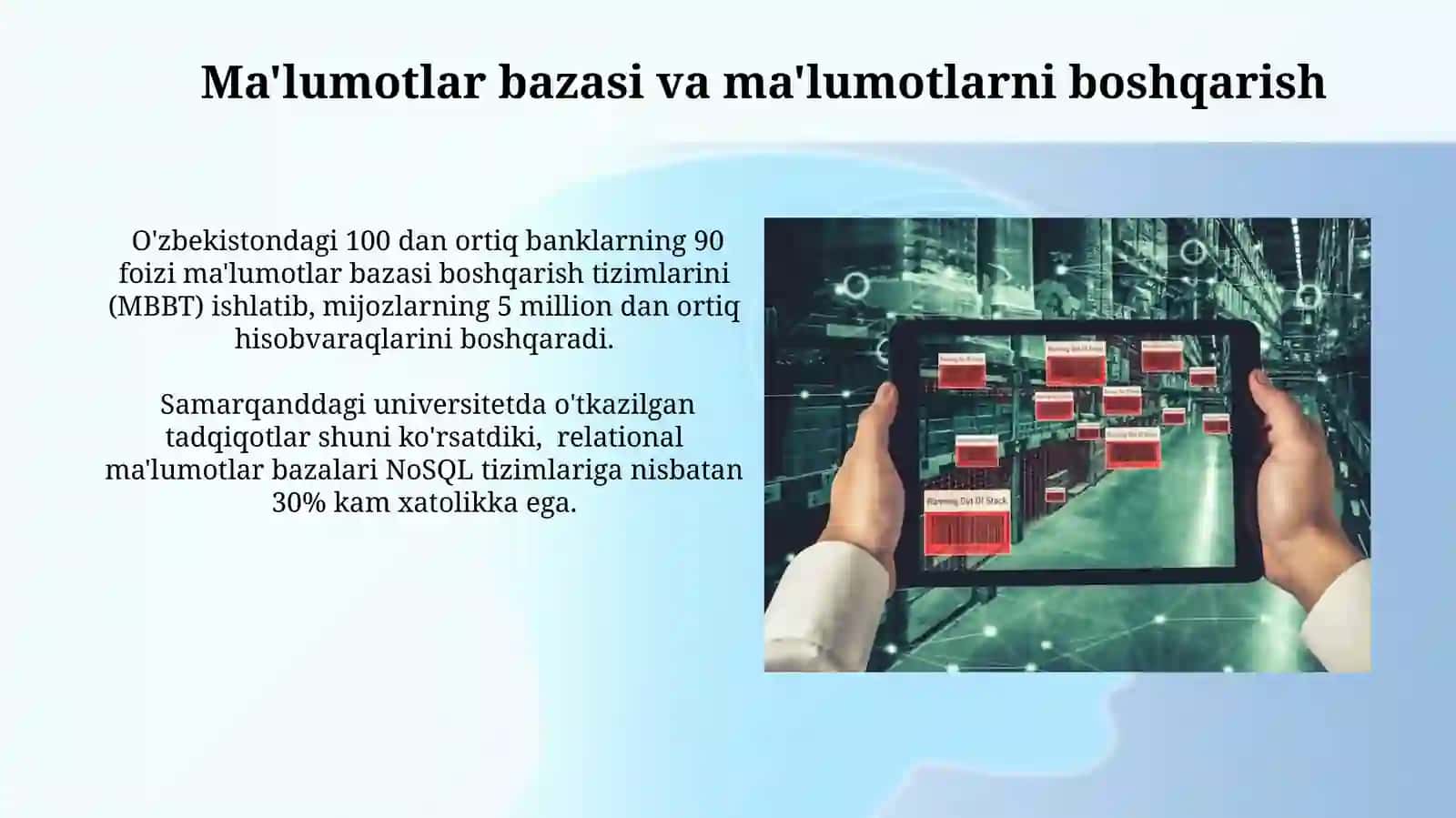 Internetga asoslangan tizimlarning samaradorligi 2