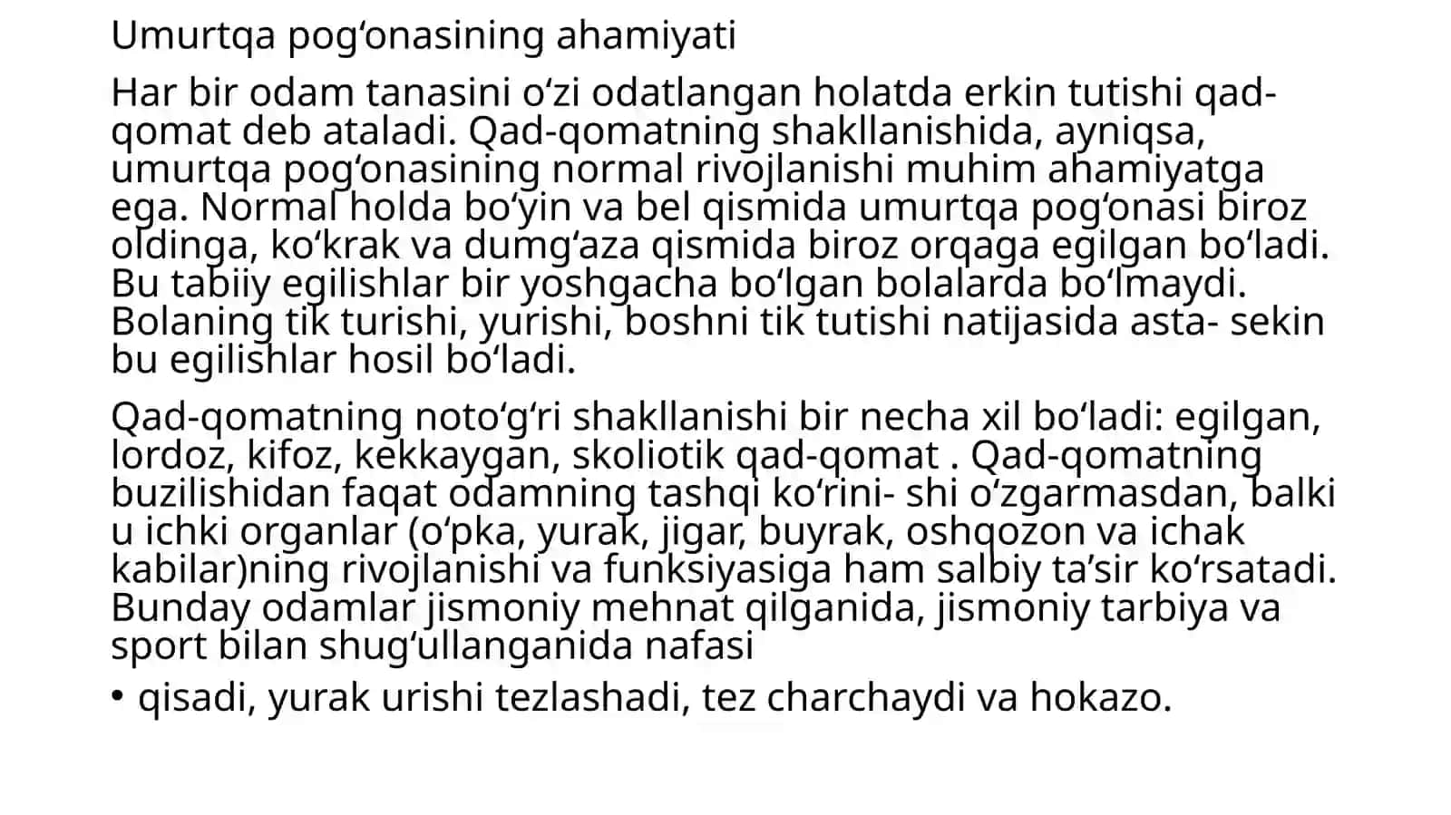Bolalarda qad-qomatning shakllanishi 2