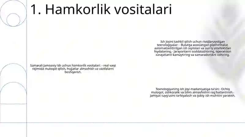 Muassalarda Ish Yuritishni Tashkil Etish Texnologiyalari 2