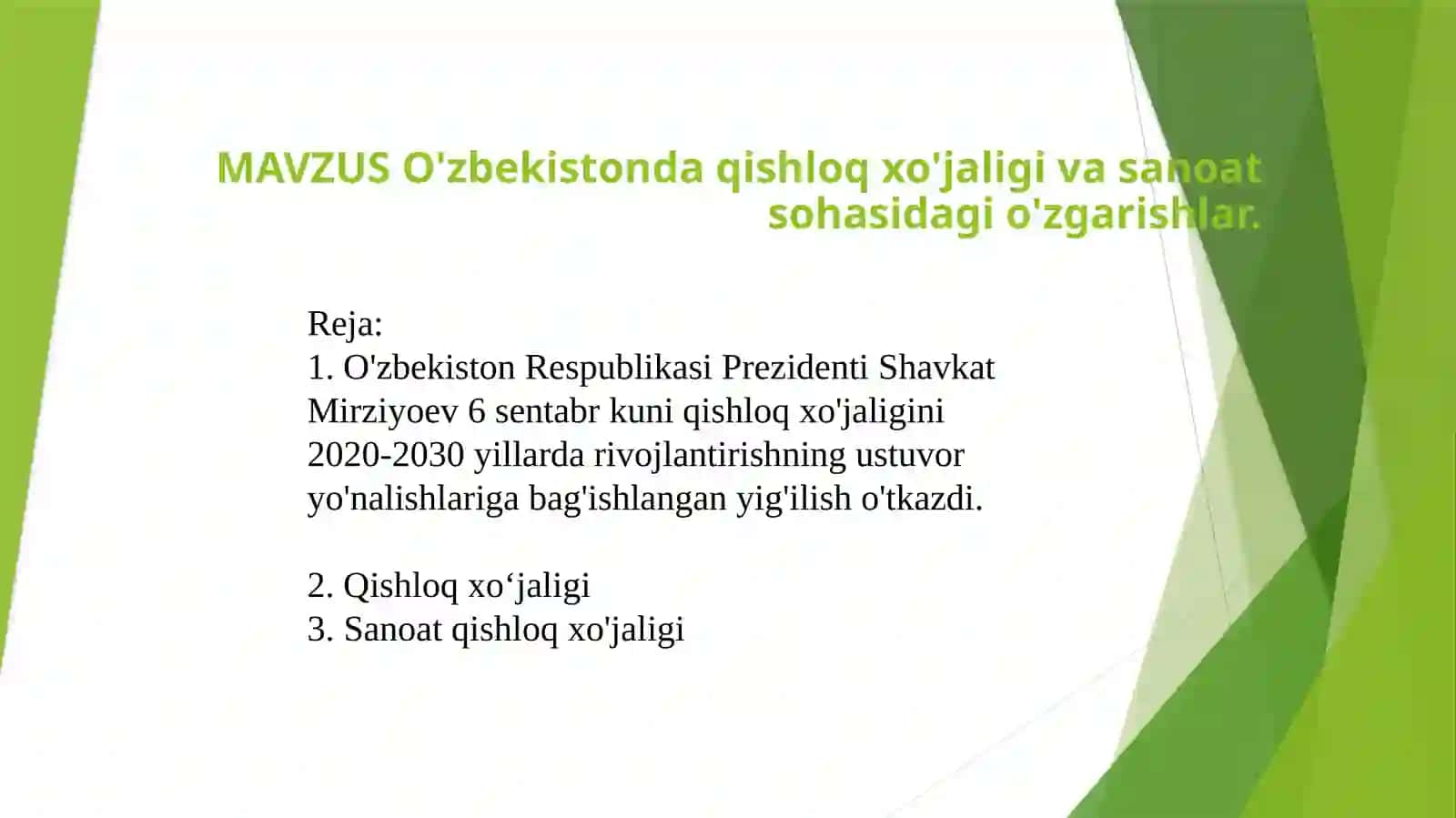 O'zbekistonning eng yangi tarixi fani 2