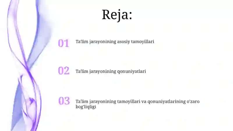 Taʼlim jarayonining tamoyillari va qonuniyatlarining o'zaro bog'liqligi 2