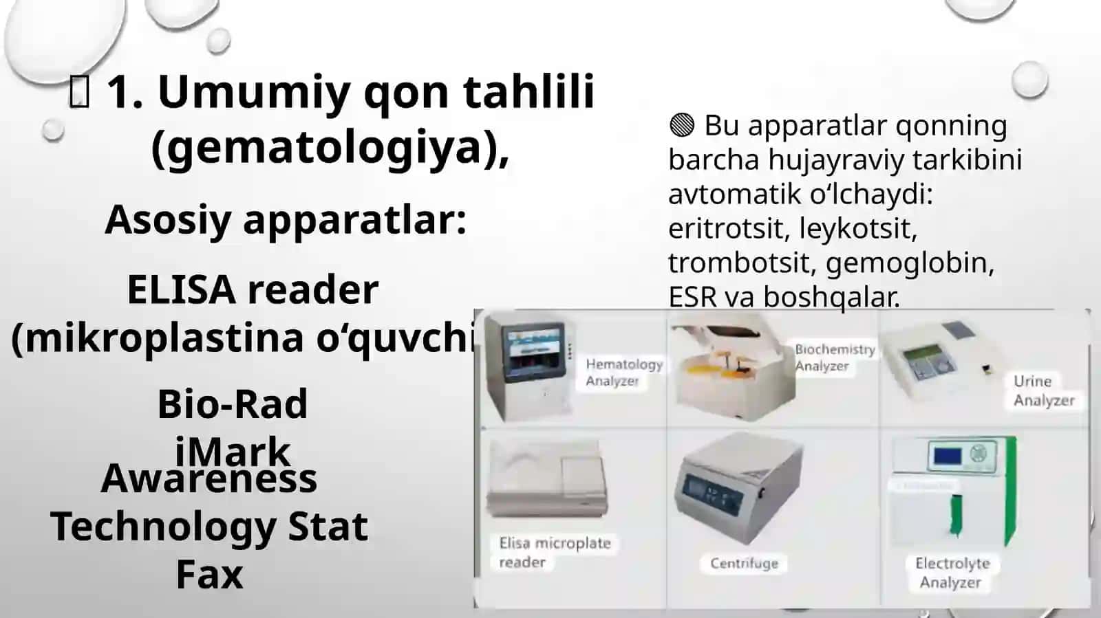 Umumiy qon tahlili (gematologiya) 2