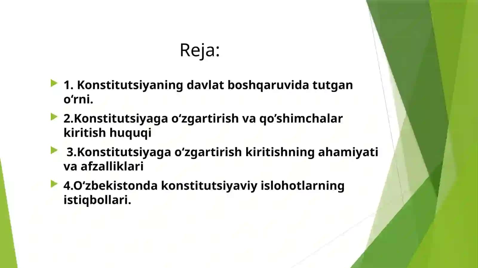 O'zbekiston Respublikasi Konstitutsiyasiga o'zgartirish va qo’shimchalar kiritish tartibi 2
