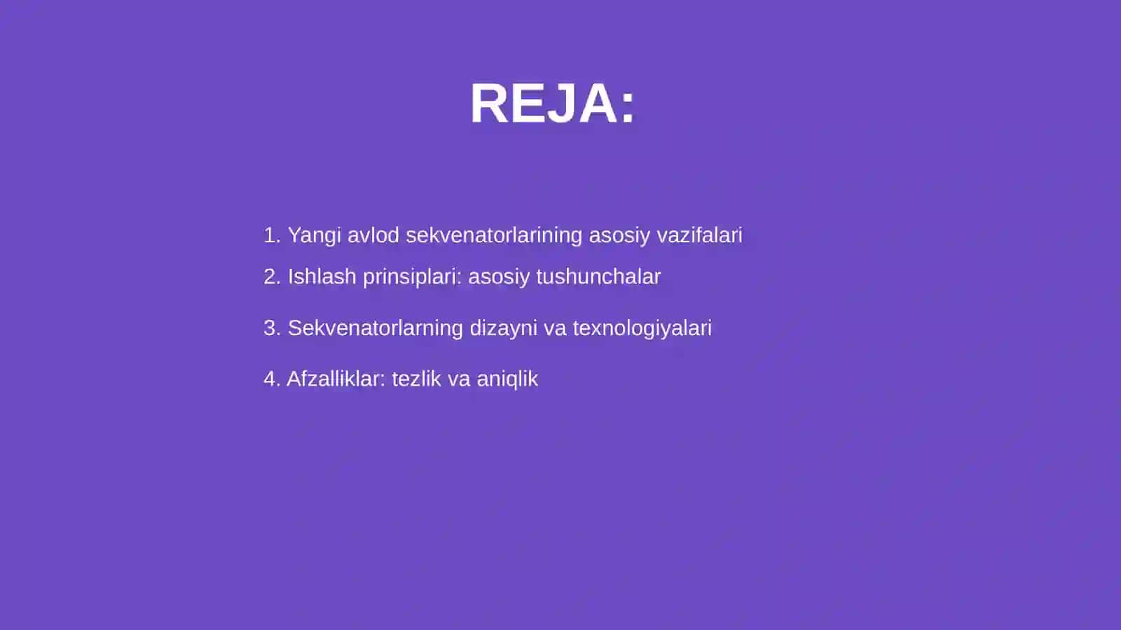 Yangi avlod sekvenatorlarining ishlash prinsiplari va afzalliklari 2
