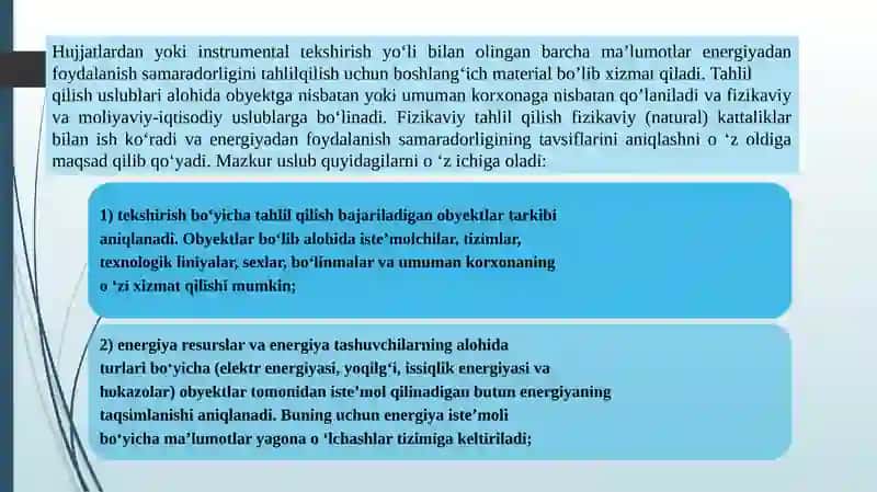 Tekshirish natijalariga ishlov berish va ularni tahlil qilish 2