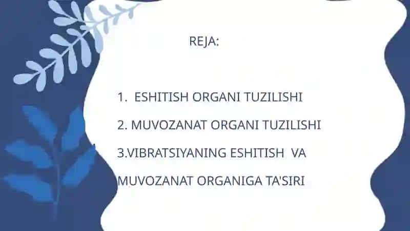 Vibratsiyaning eshitish va muvozanat organlari tuzilishiga tasiri 2